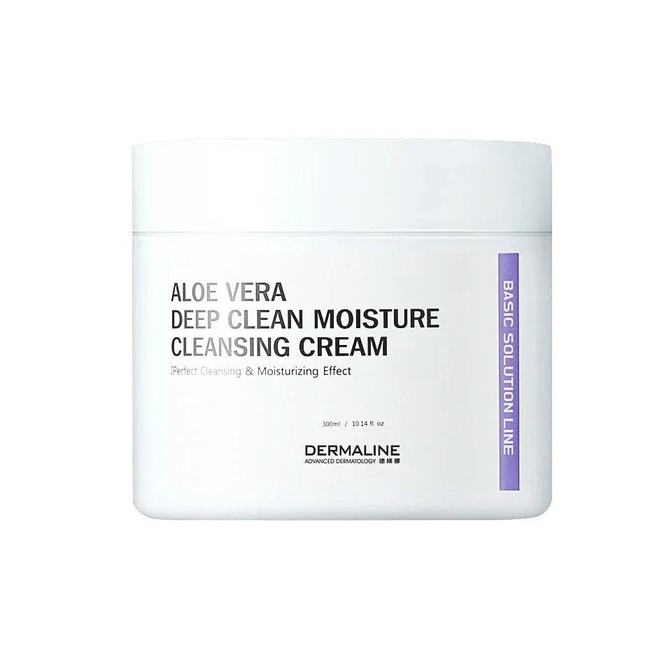 DERMALINE Aloe Vera Deep Clean Moisture Cleansing Cream 300mL